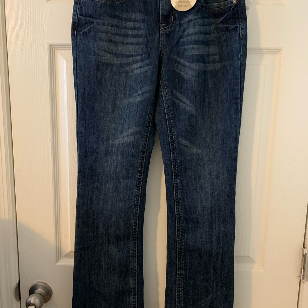 Cato Dark Blue Straight Leg Jeans Size 4